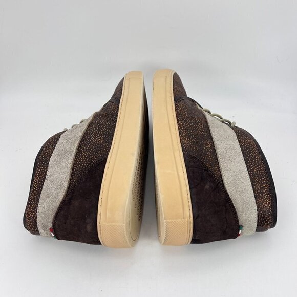 Diemme Italy Men EU Size 44 US 10 Leather Suede Casual Sneaker Shoes Brown Grey - Picture 7 of 12